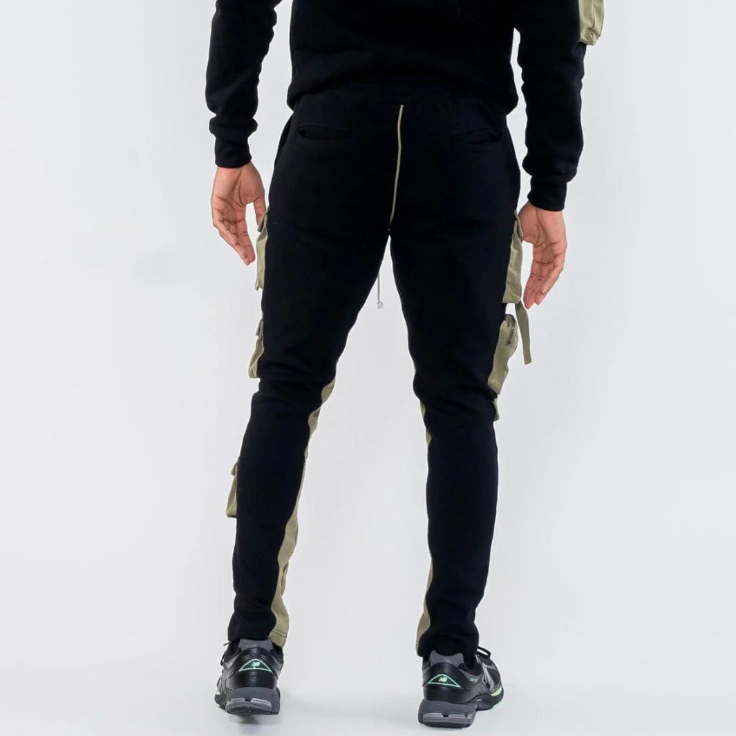 Lifted Anchors Military Combo Hoodie (Black/Olive) LAFA121-3 - Image 6