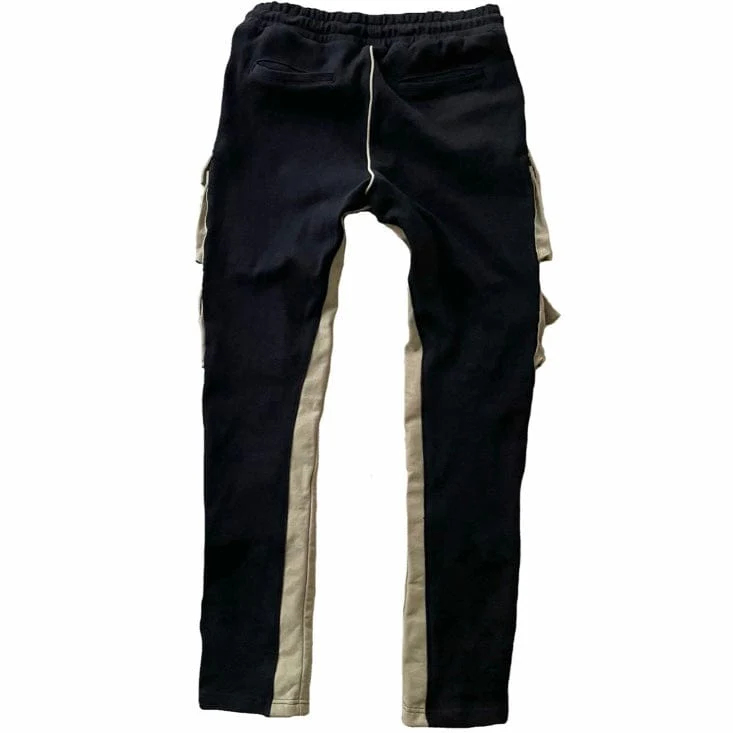 Lifted Anchors Military Combo Sweatpants (Black/Olive) LAFA121-4 - Image 2