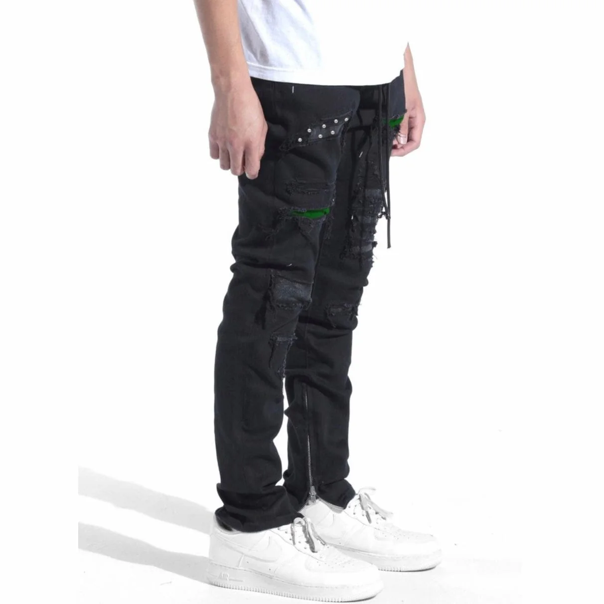 Lifted Anchors Velvet Pearl Denim (Black/Pine) LAFA121-6 - Image 2