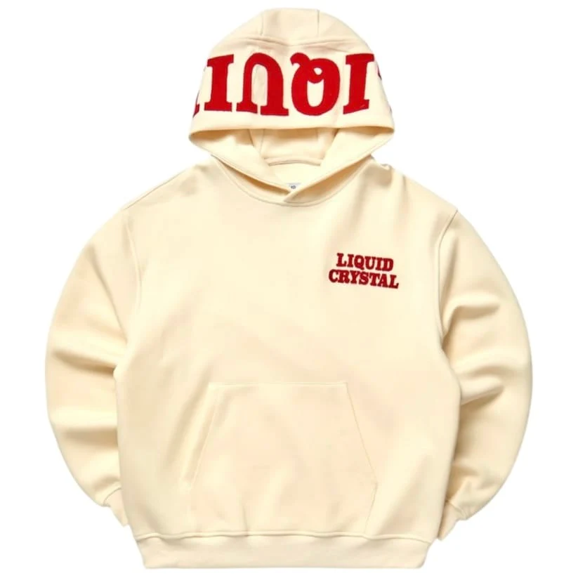Liquid Crystals Chenille Hoodie & Pants Set (Cream) - Image 2