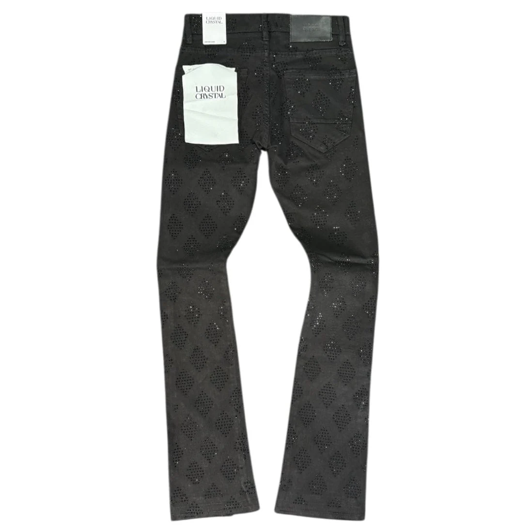 Liquid Crystals Diamond Crystals Denim (Jet Black) JTF2317A - Image 2