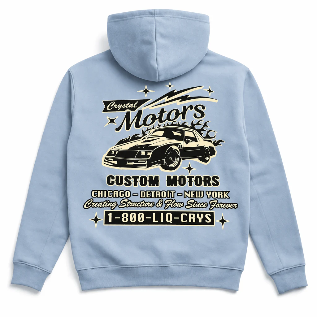 Liquid Crystals Motors Service Zip Hoodie (Service Blue) 8800H - Image 2