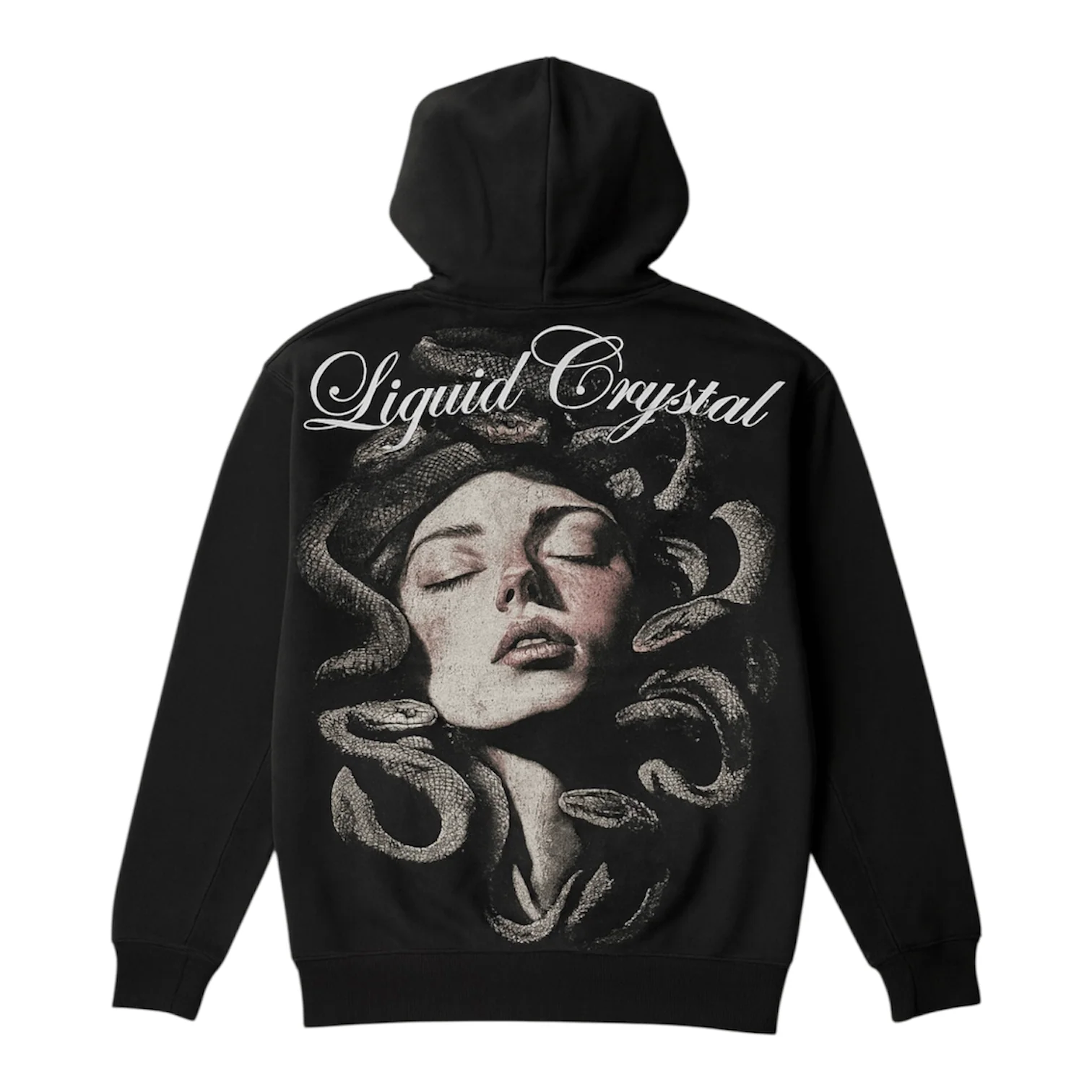 Liquid Crystals Rhinestone Medusa Hoodie (Black) 8642H - Image 3