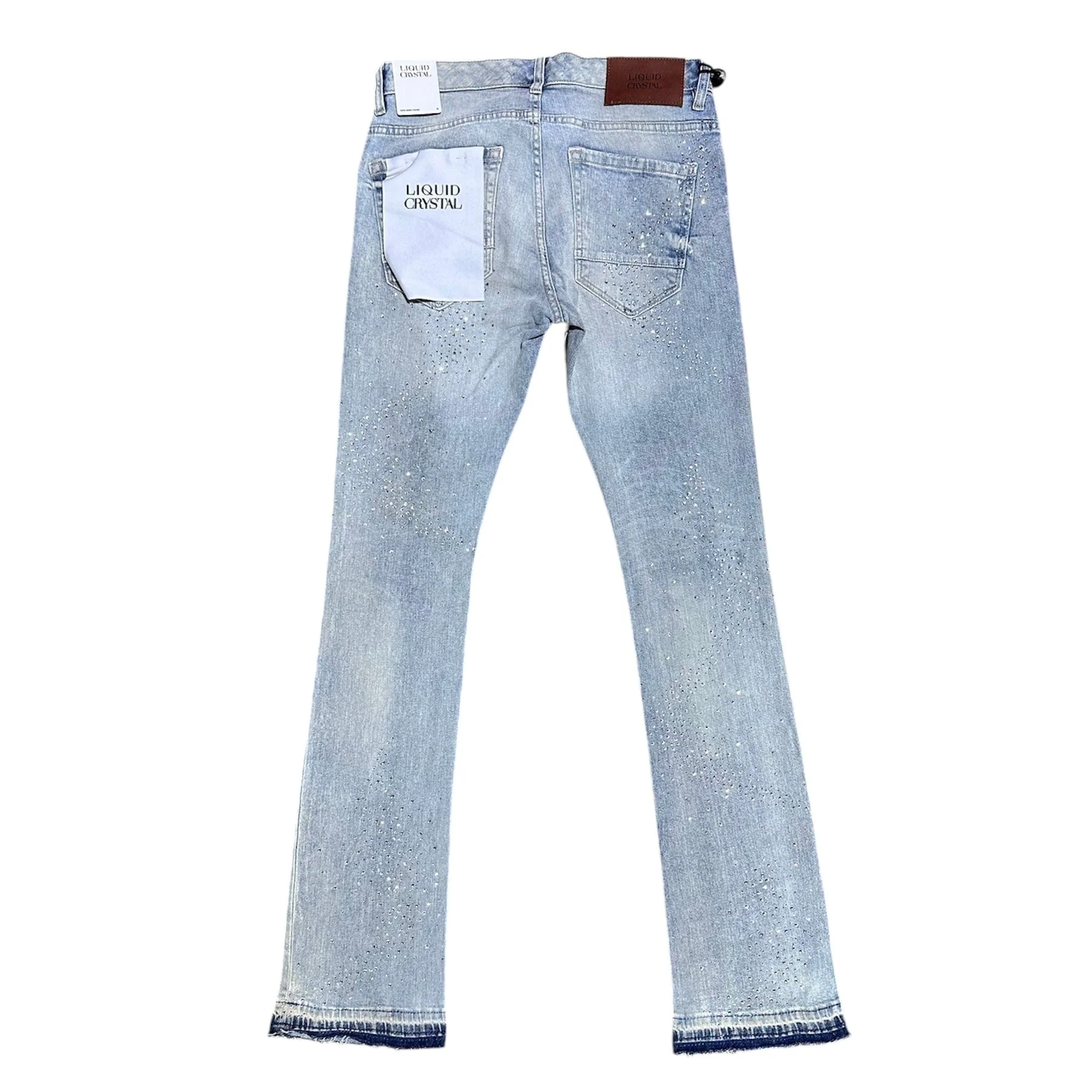 Liquid Crystals Small & Big Crystals Stacked Denim (Ice Antique) JTF2316 - Image 2