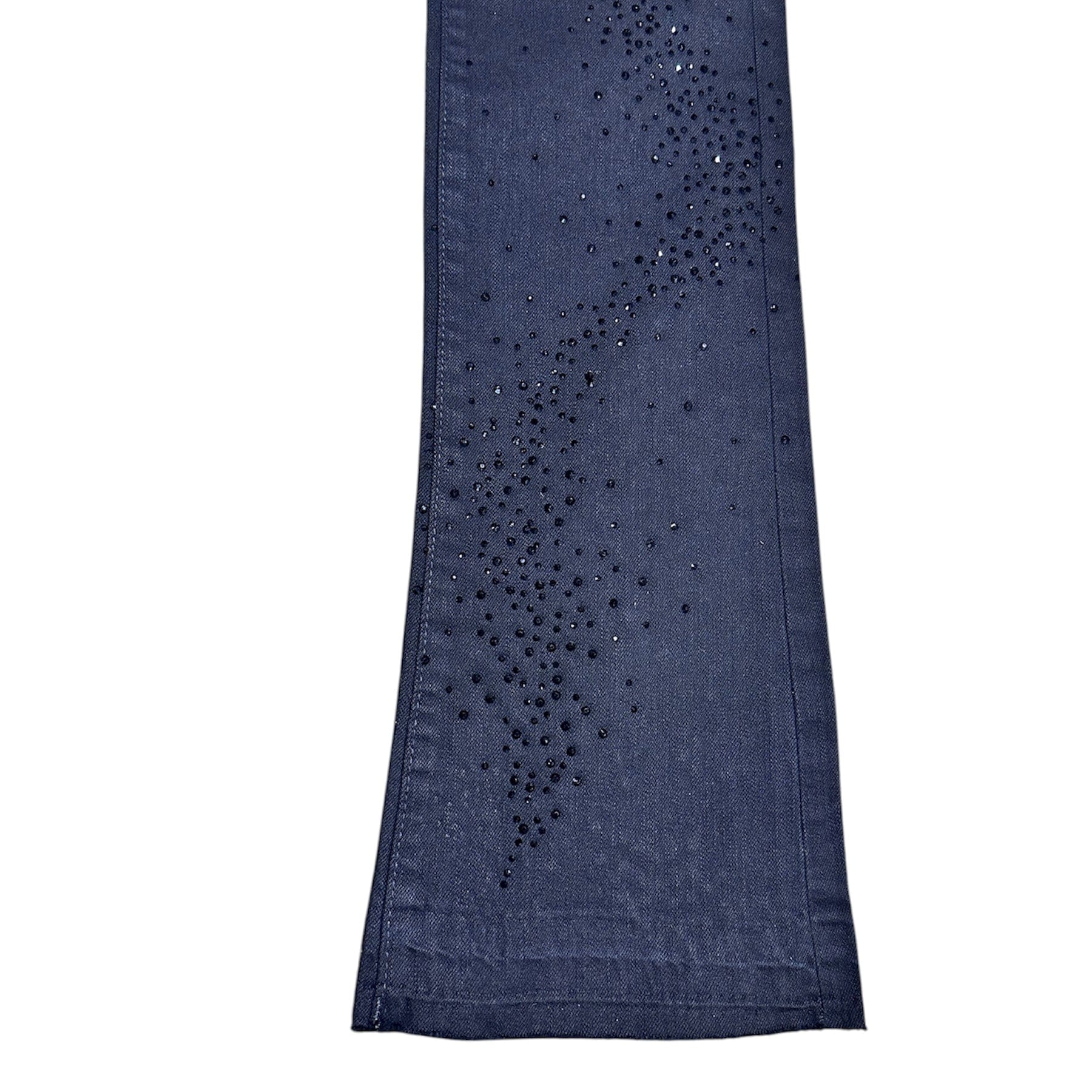 Liquid Crystals Small & Big Crystals Stacked Denim (Jet Black) JTF2316A - Image 3