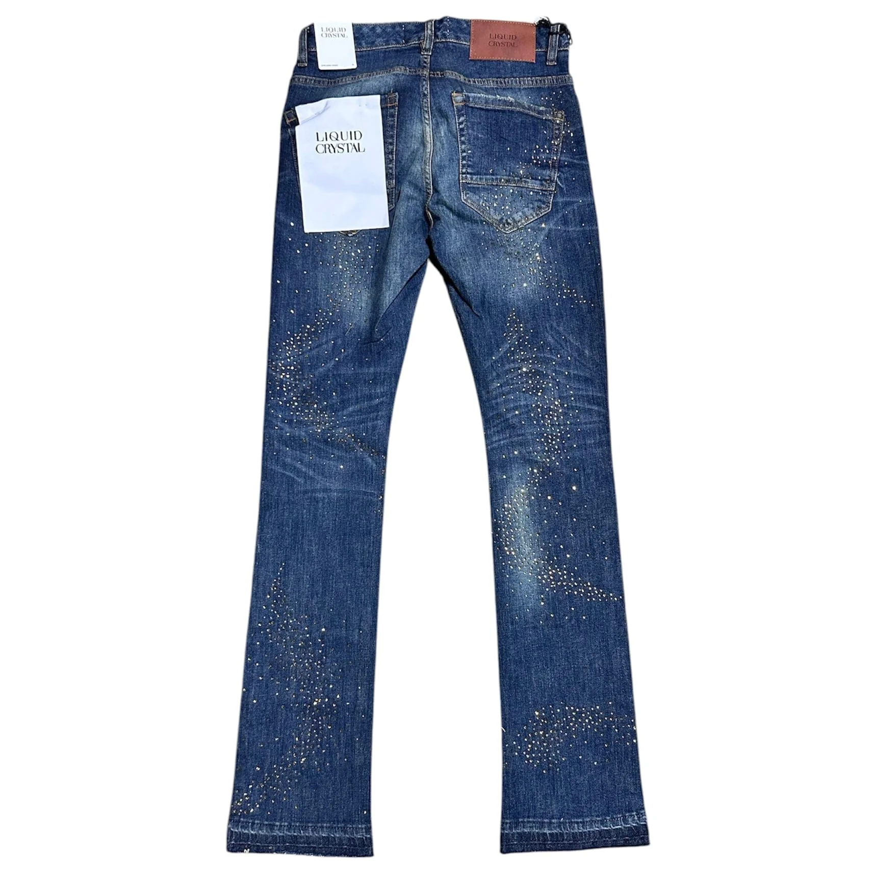 Liquid Crystals Small & Big Crystals Stacked Denim (Vintage) JTF2316 - Image 2