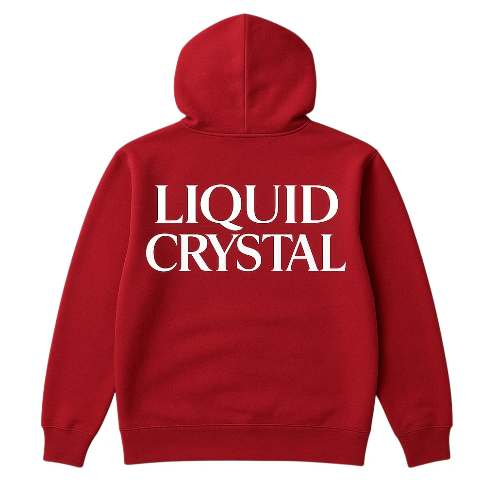 Liquid Crystals Zip Up Pullover Hoodie (Red) 8893H - Image 2