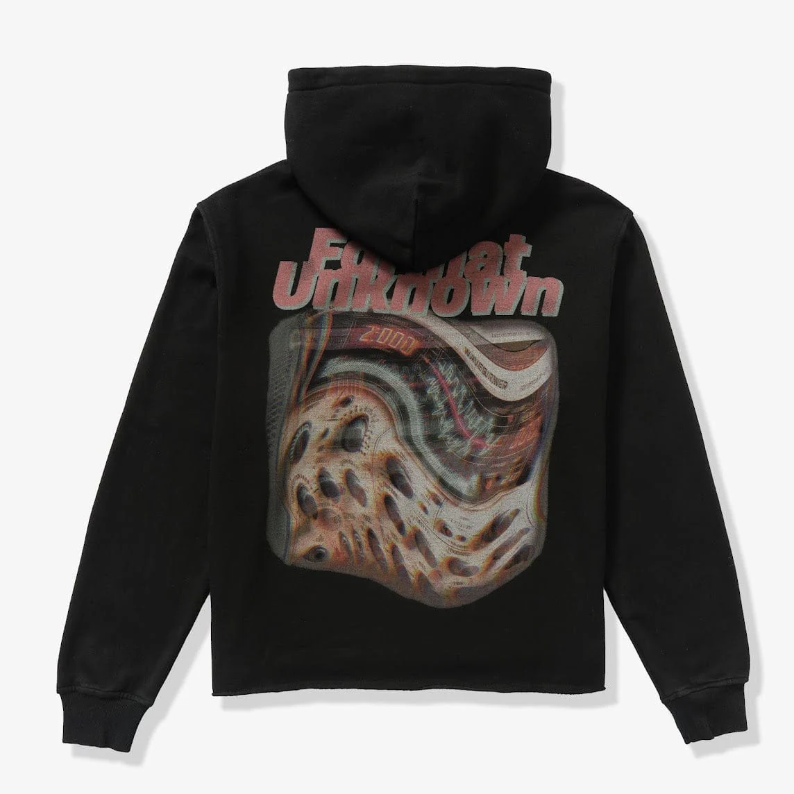 "LO-FI" Cropped Hoodie (black vintage) - Image 3