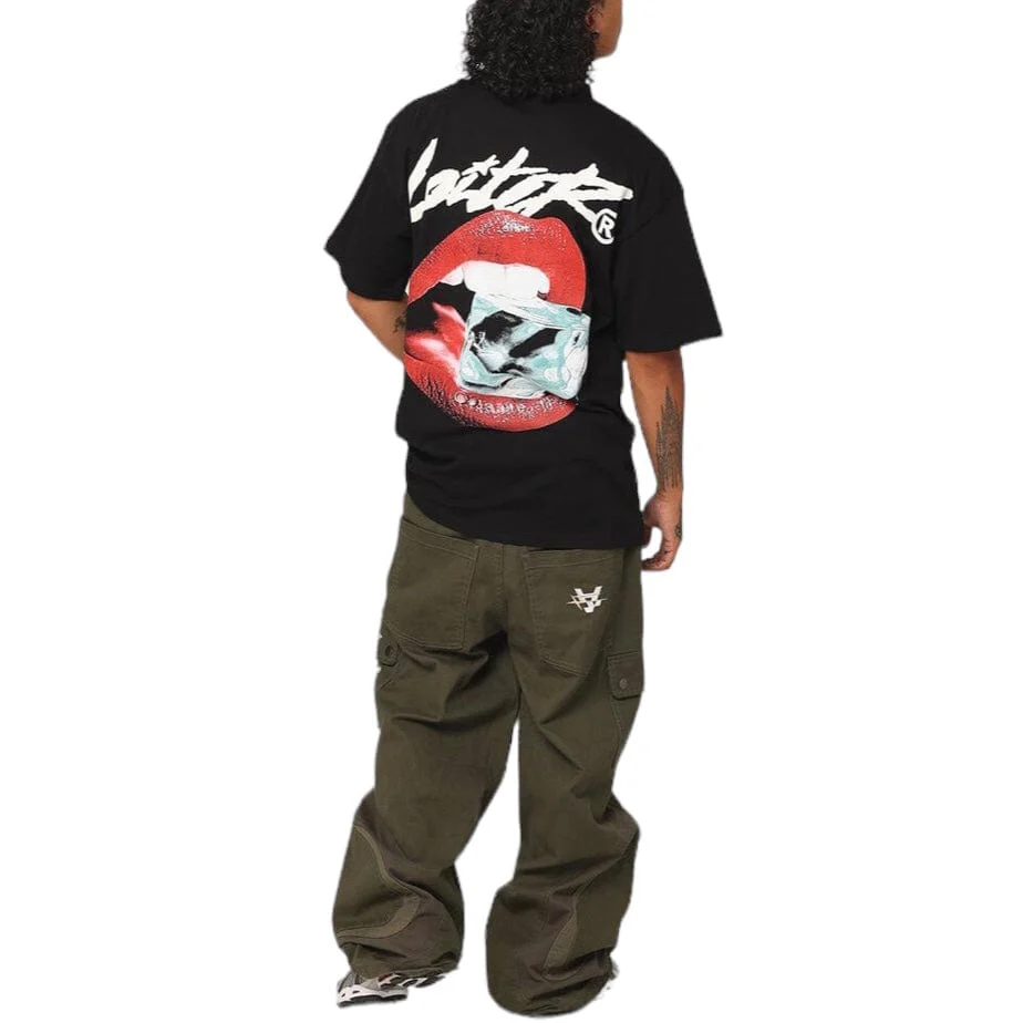 Loiter Cold Lips Tee (Black) - Image 6