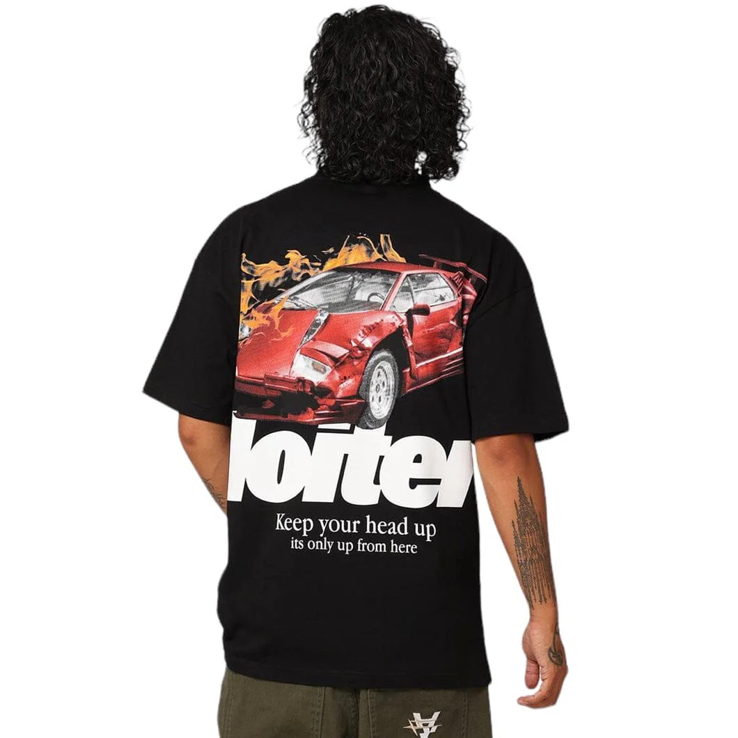 Loiter Collision Tee (Black) - Image 4
