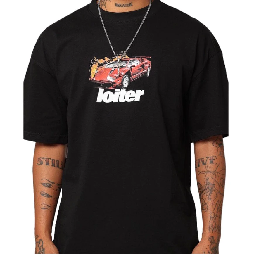 Loiter Collision Tee (Black) - Image 7