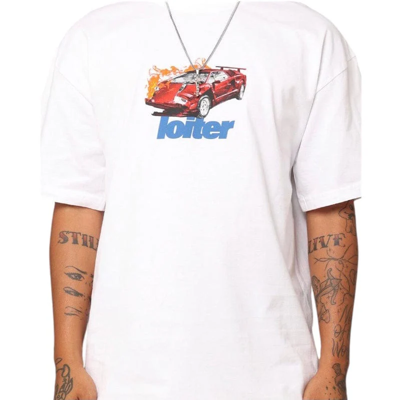 Loiter Collision Tee (White) - Image 7
