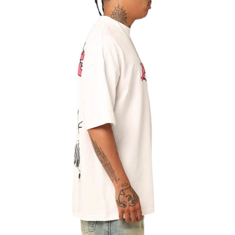 Loiter Sketchbook Oversized Tee (Off White) - Image 2