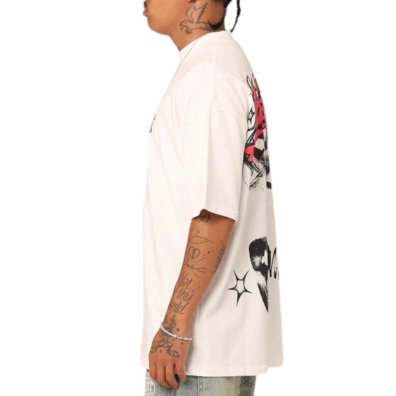 Loiter Sketchbook Oversized Tee (Off White) - Image 3