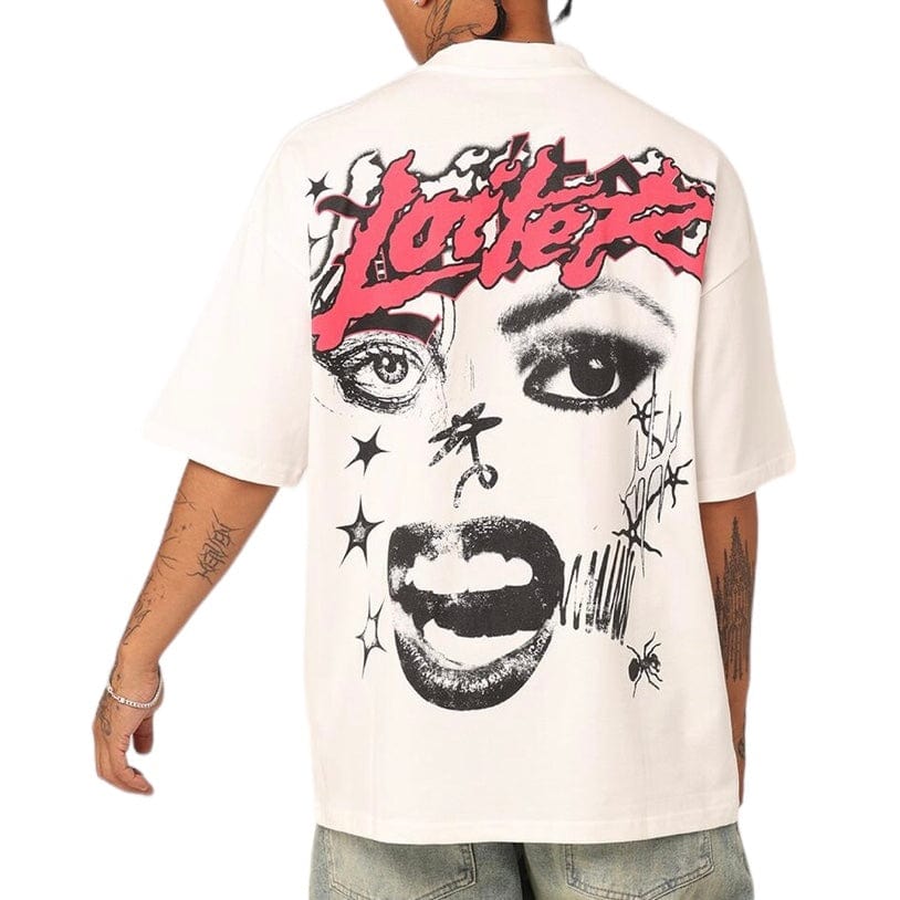 Loiter Sketchbook Oversized Tee (Off White) - Image 4