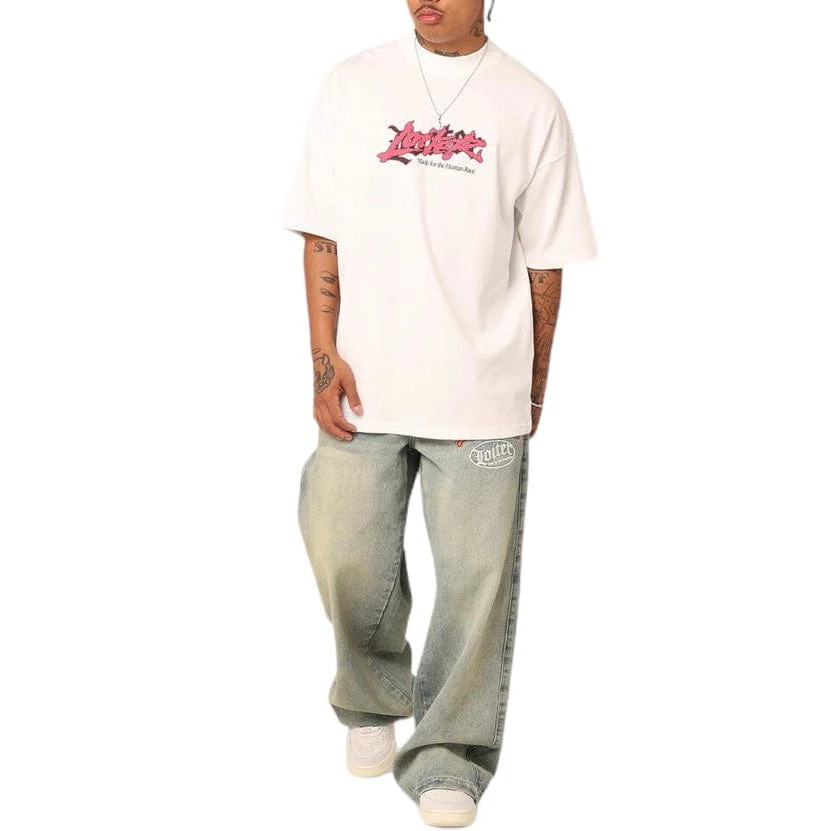 Loiter Sketchbook Oversized Tee (Off White) - Image 7