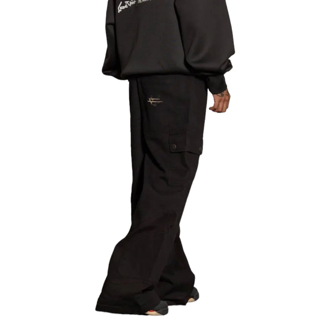 Loiter X Anti Flow Cargo Pants (Black) - Image 3