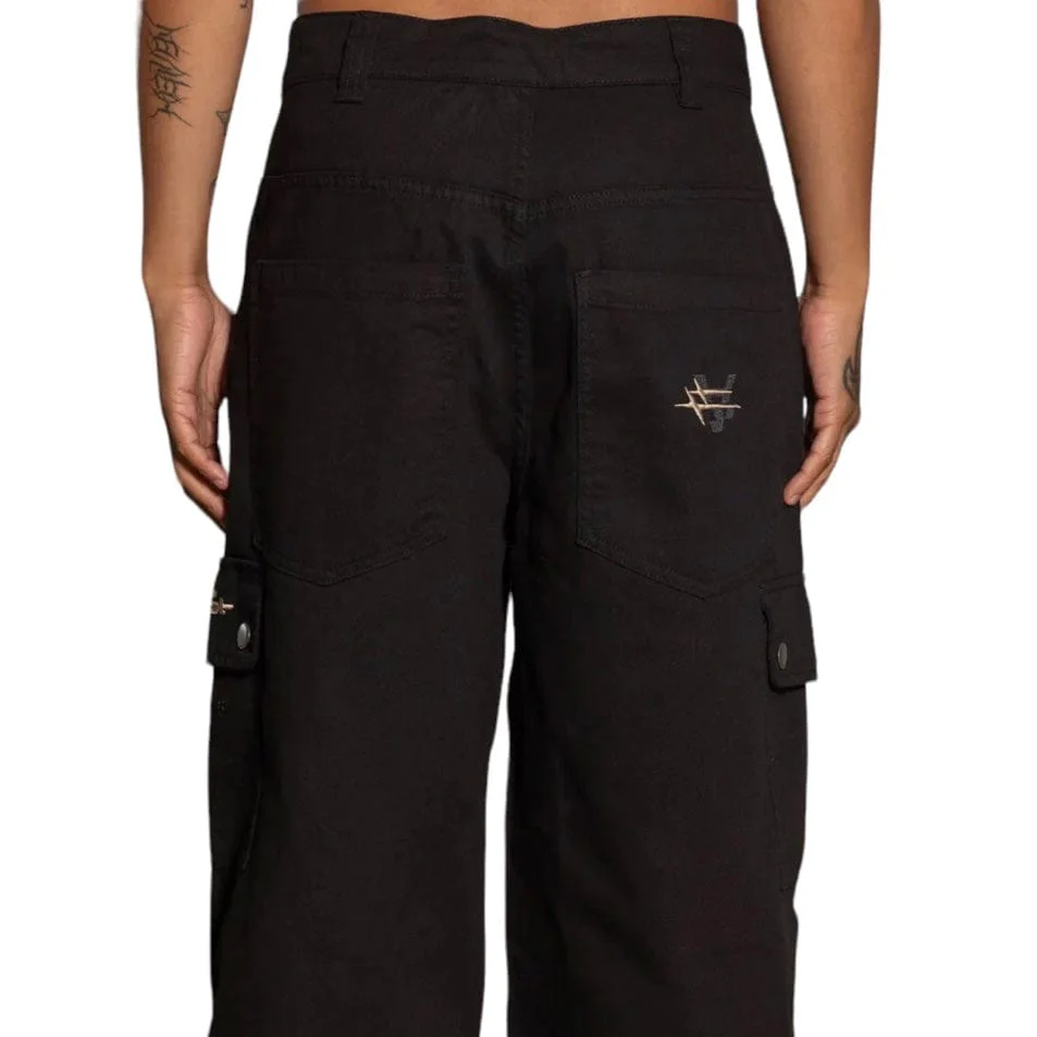 Loiter X Anti Flow Cargo Pants (Black) - Image 7