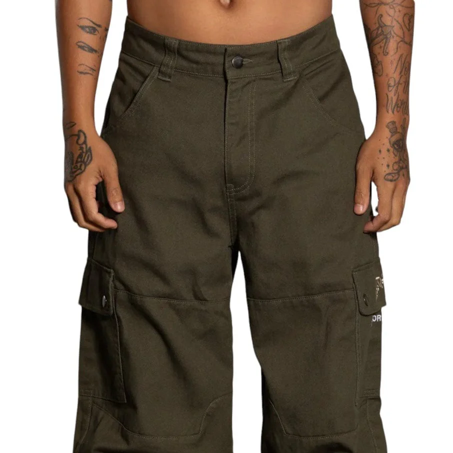Loiter X Anti Flow Cargo Pants (Olive) - Image 6