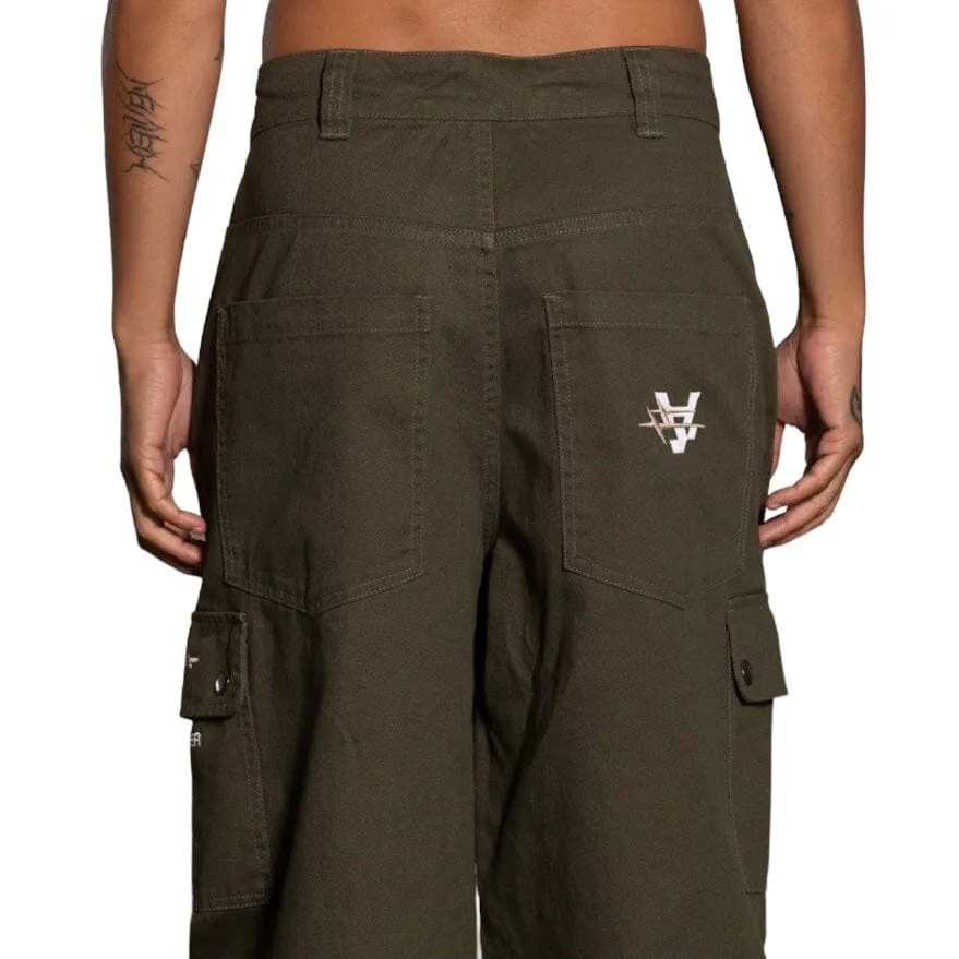 Loiter X Anti Flow Cargo Pants (Olive) - Image 7