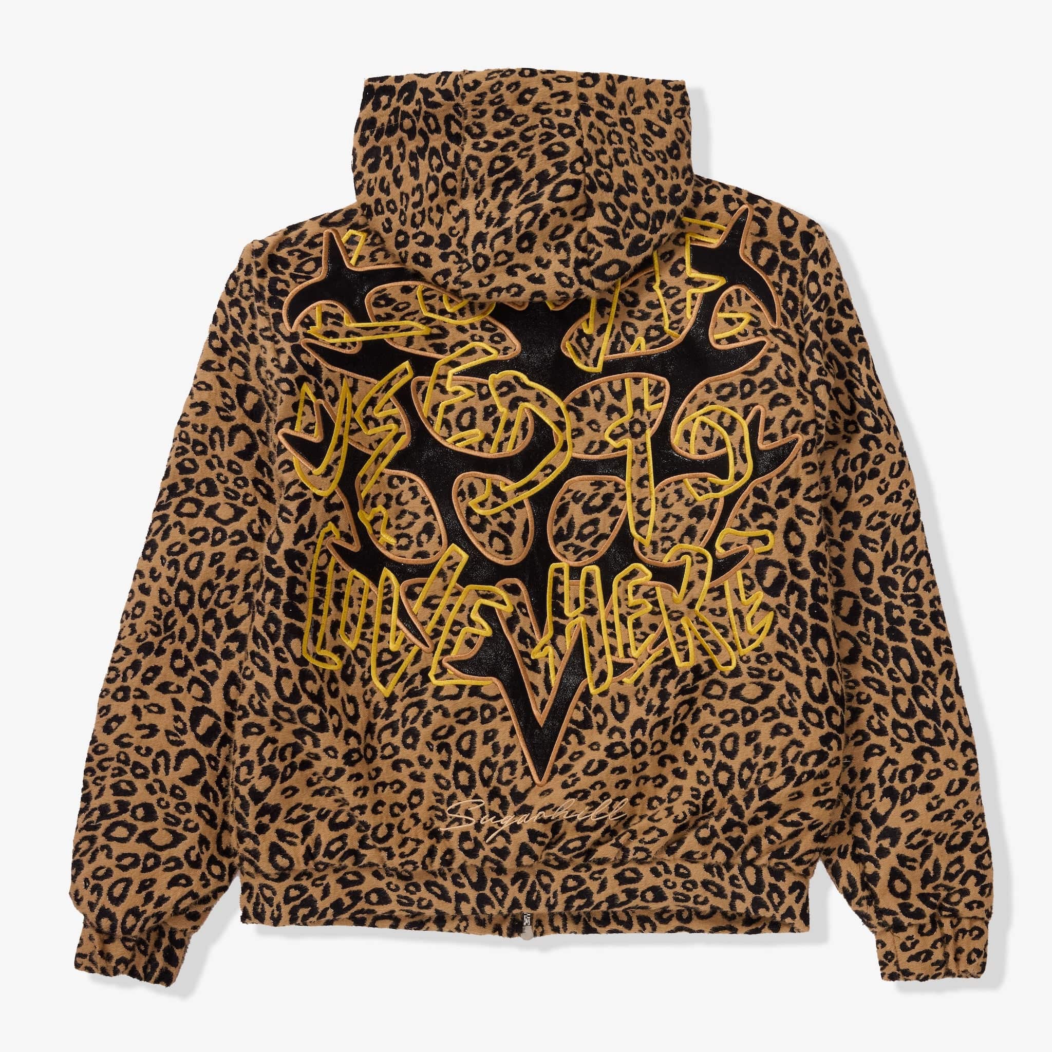 "Love Lost" Fur-Zip Hoodie (brown cheetah) - Image 8