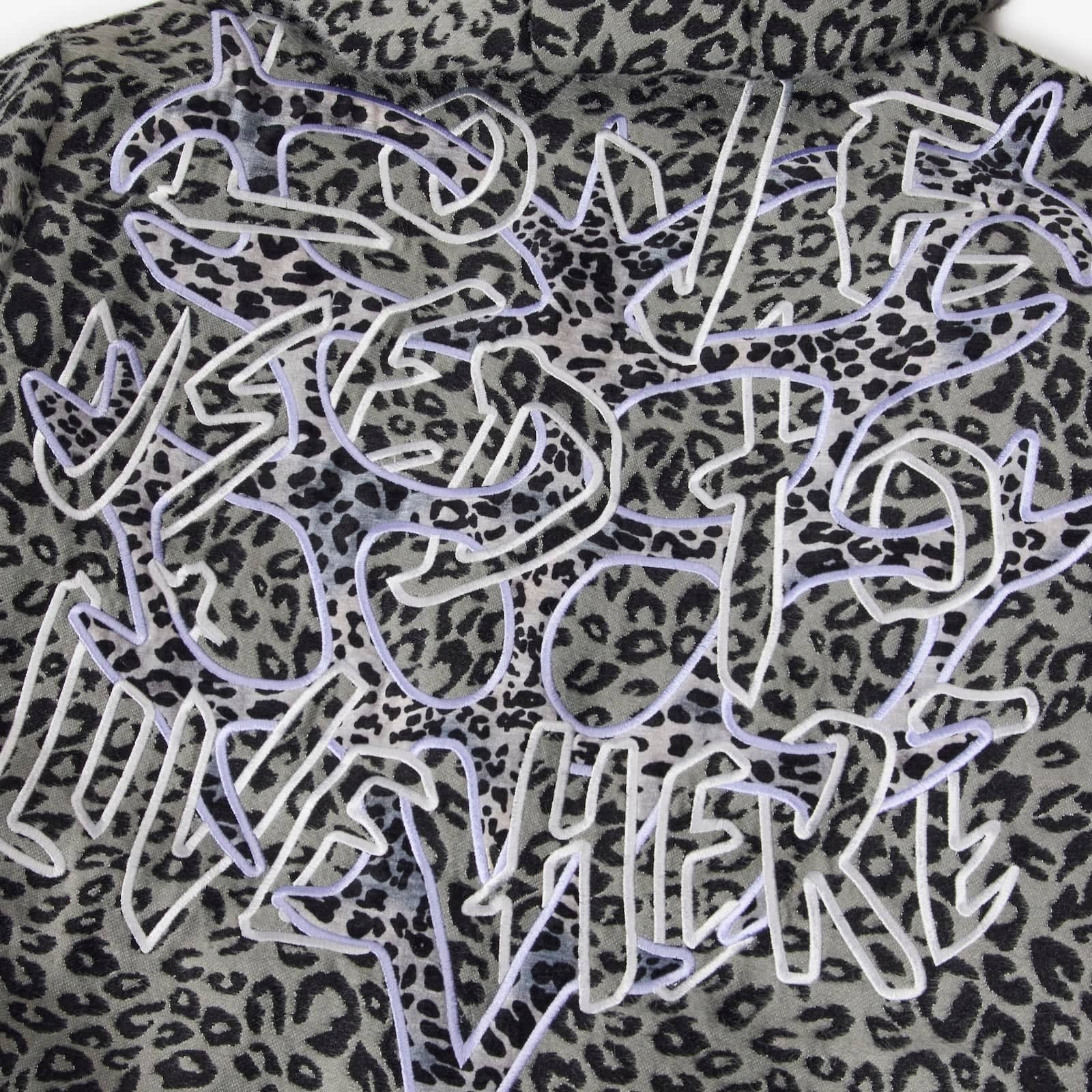 "Love Lost" Fur-Zip Hoodie (gray cheetah) - Image 8