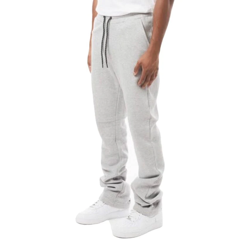 M. Society Stacked Fleece Sweatpants (Ice Gray) MS-23708 - Image 2