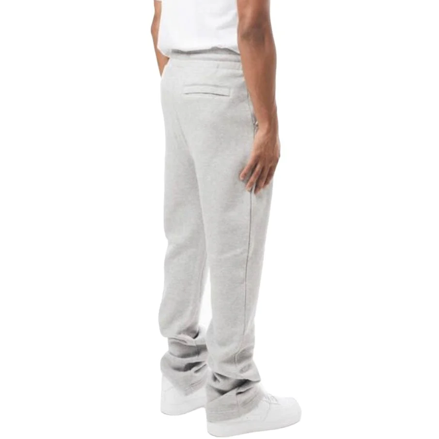 M. Society Stacked Fleece Sweatpants (Ice Gray) MS-23708 - Image 3