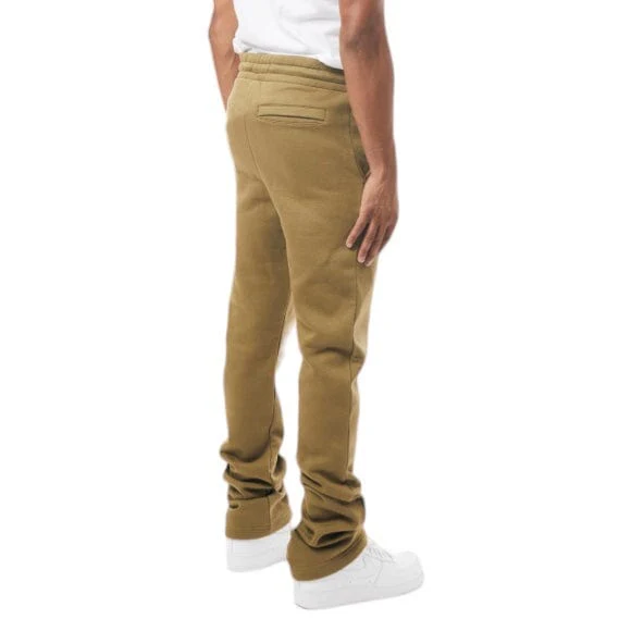 M. Society Stacked Fleece Sweatpants (Olive) MS-23708 - Image 3
