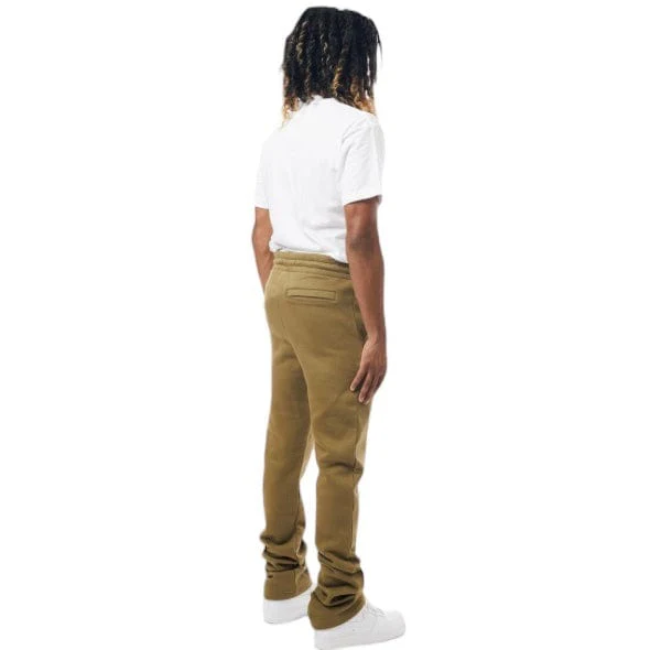M. Society Stacked Fleece Sweatpants (Olive) MS-23708 - Image 6