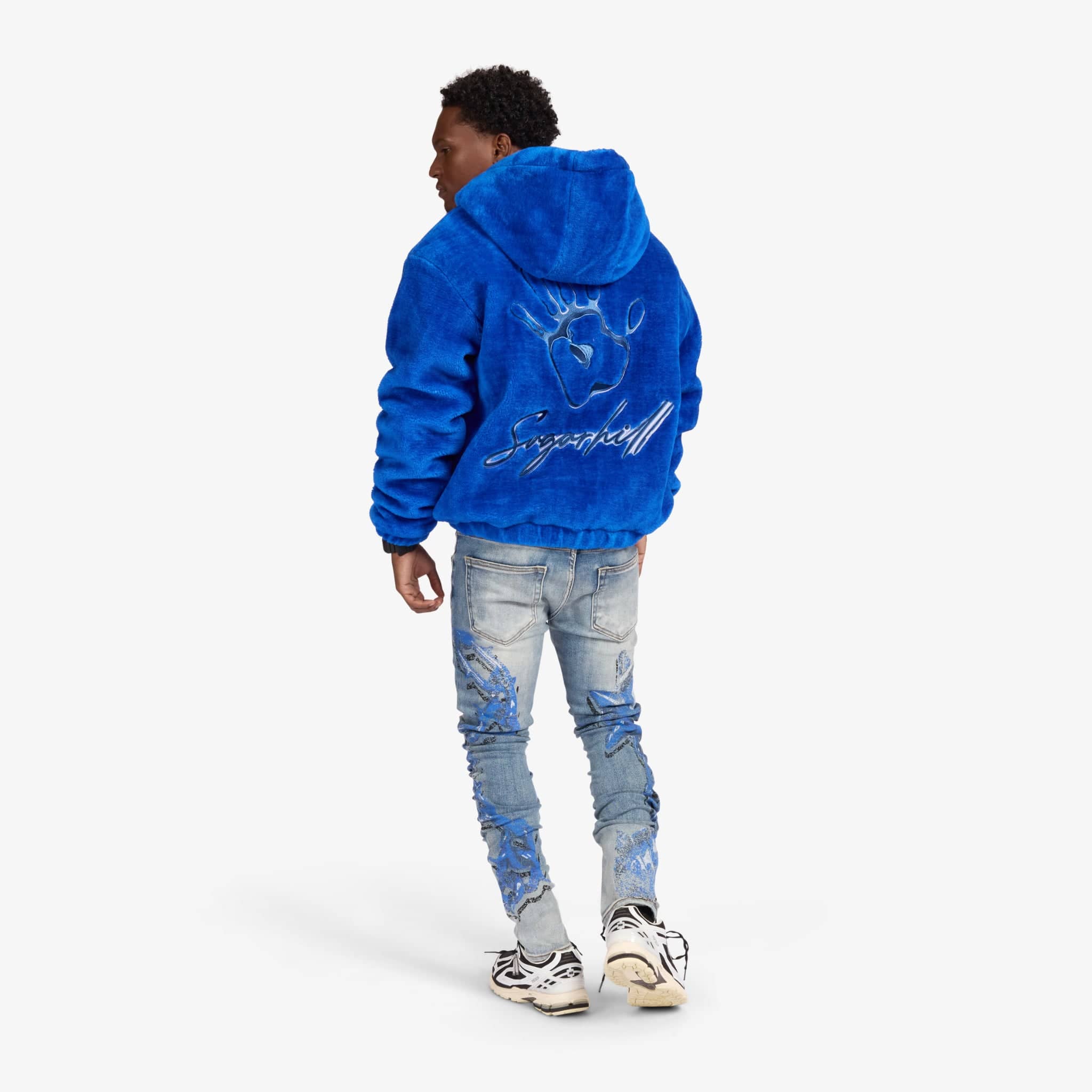 "Mace" Skinny Jeans (blue print) - Image 5