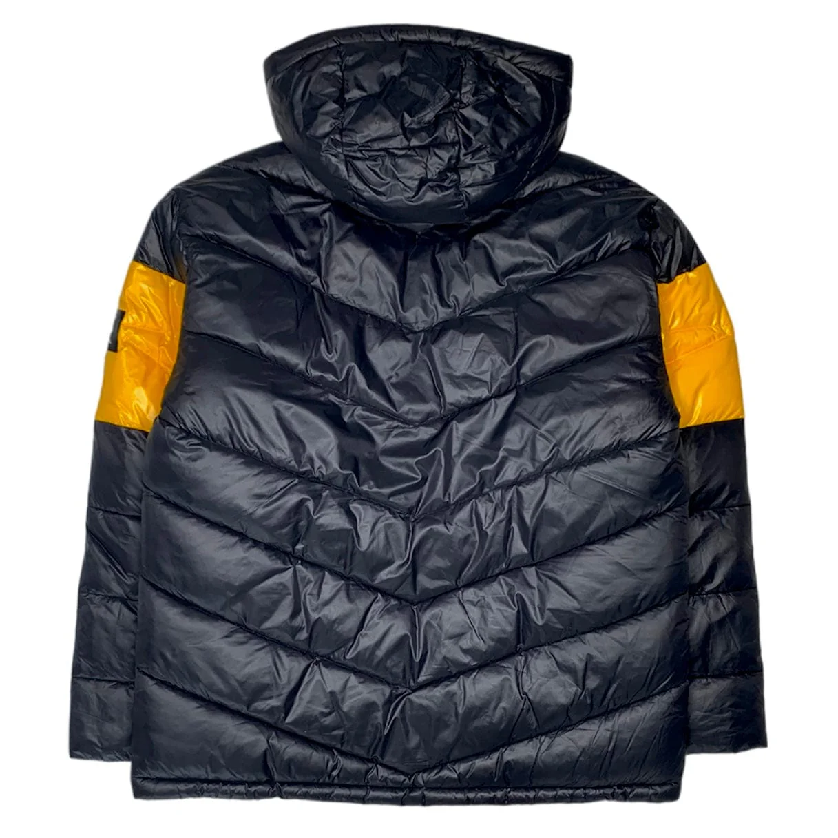 Mad Blue Puff Jacket (Black/Yellow) - MJ8891 - Image 2