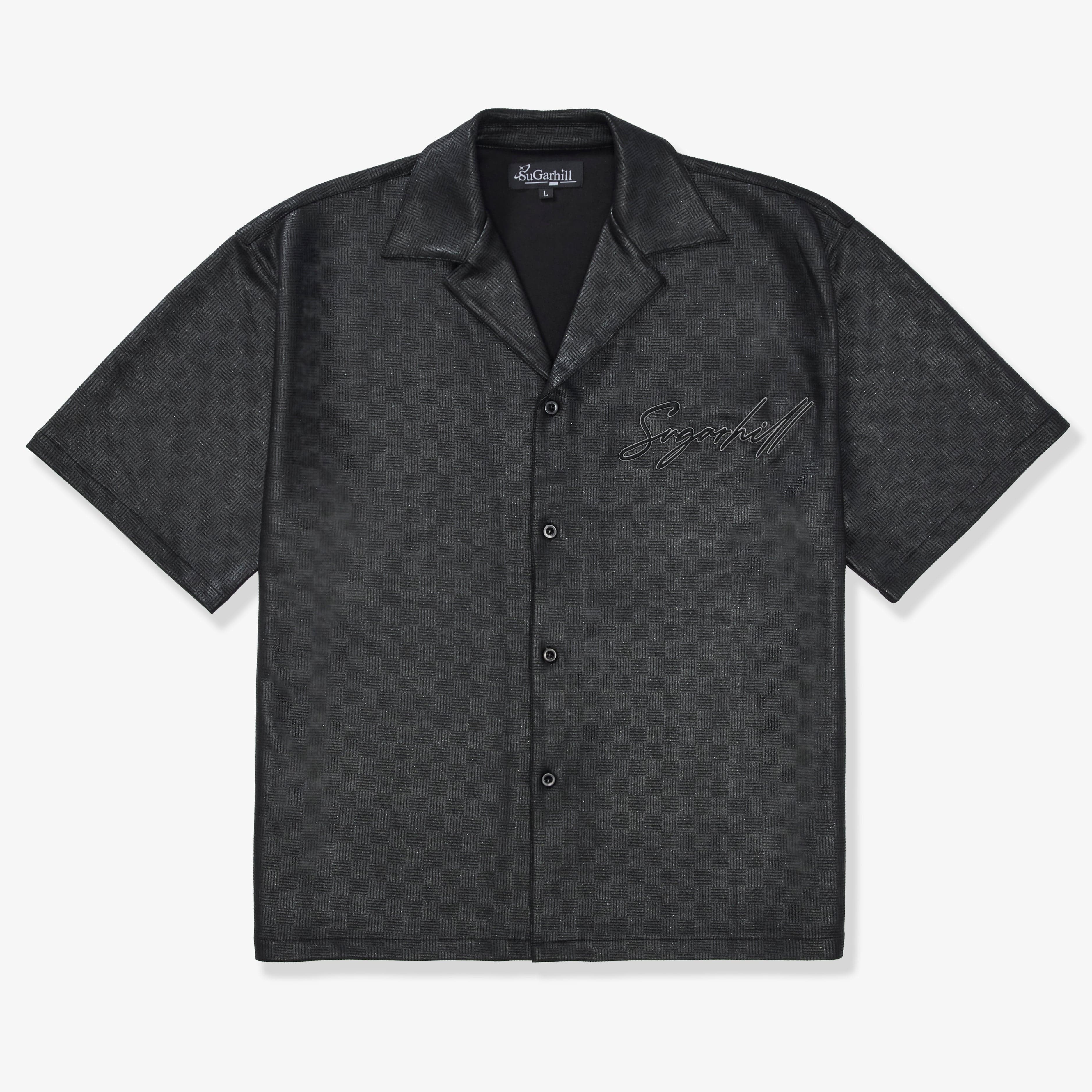 "Madison" Lounge Shirt (black sparkle) - Image 7