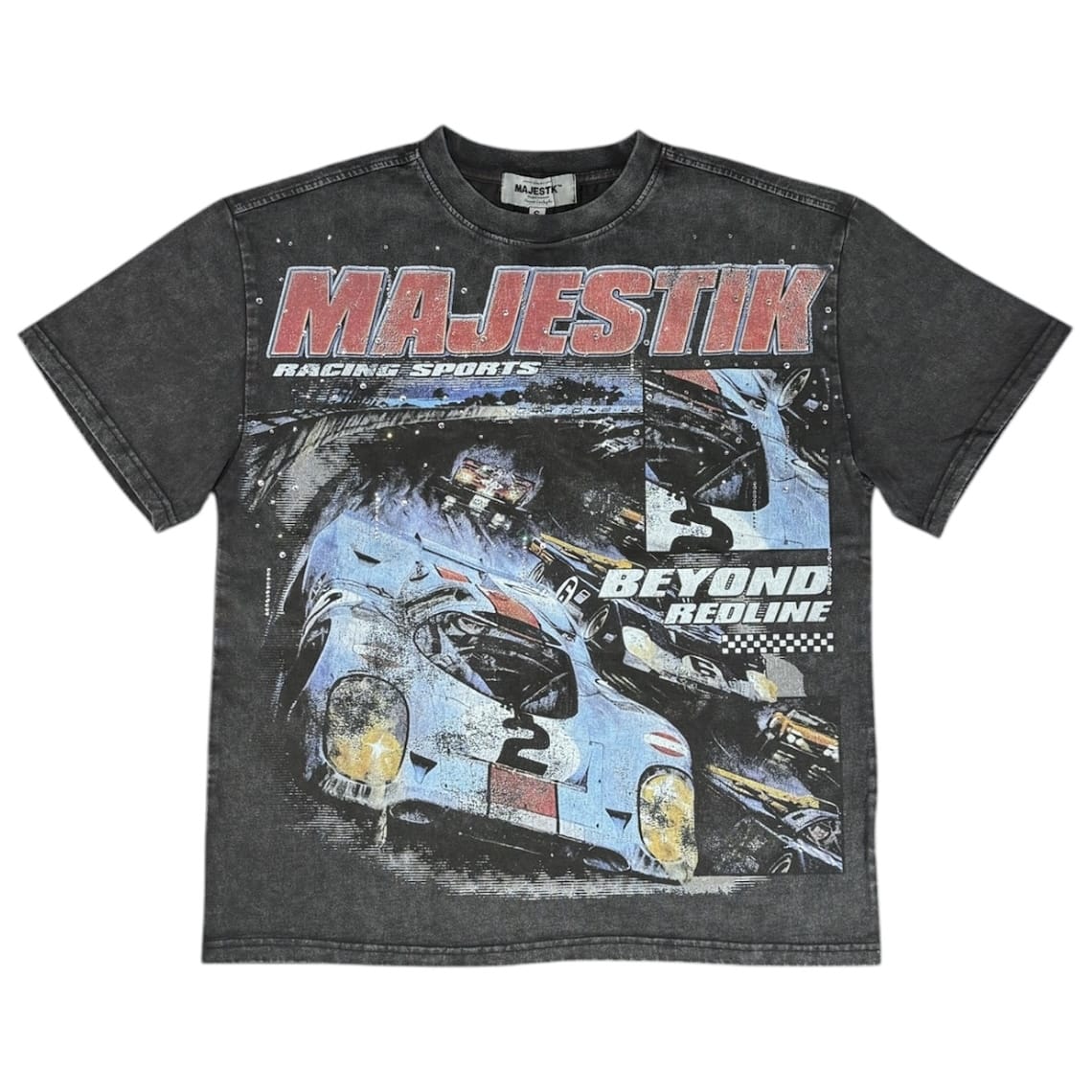 Majestik Racing Sport Beyond Redline Rhinestone Tee (Black) TE2600