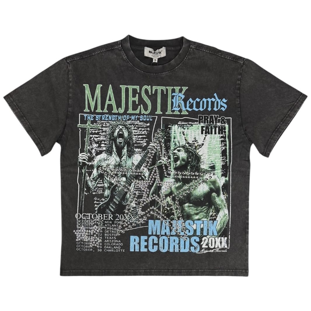 Majestik Records Star Tee (Black) TE2660