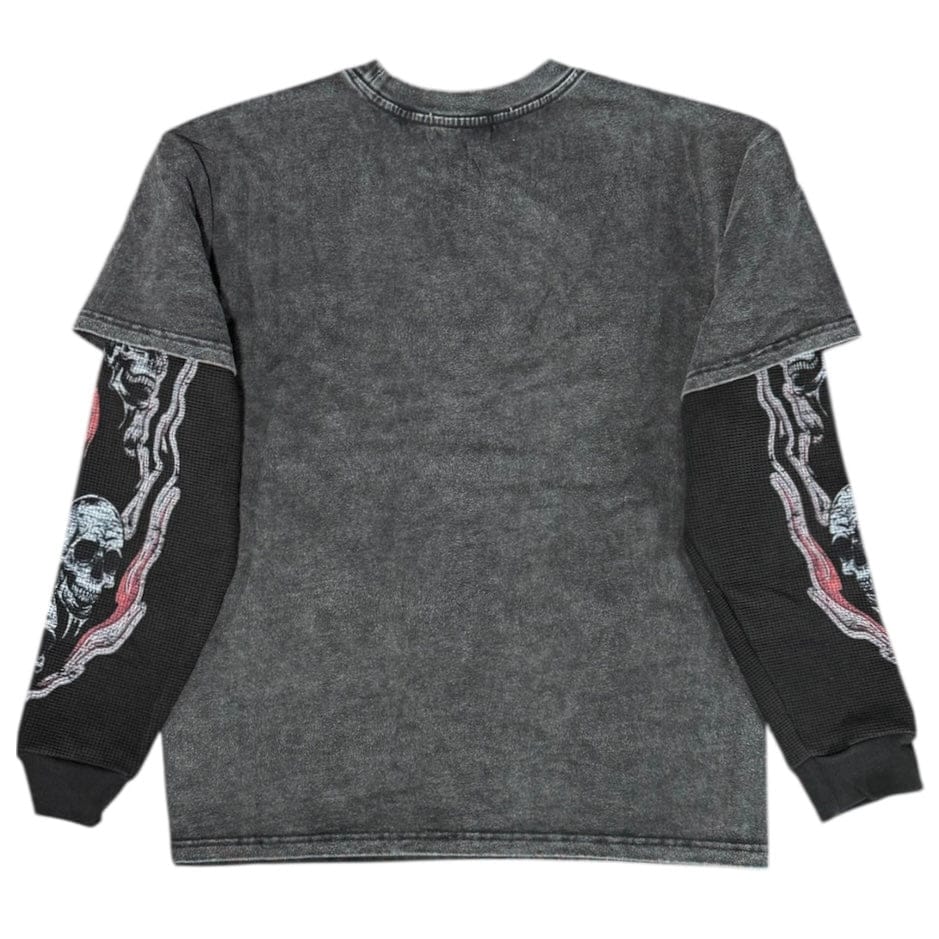 Majestik Signature World Boxer Garment Dyed LS Thermal (Black) TW2576 - Image 2