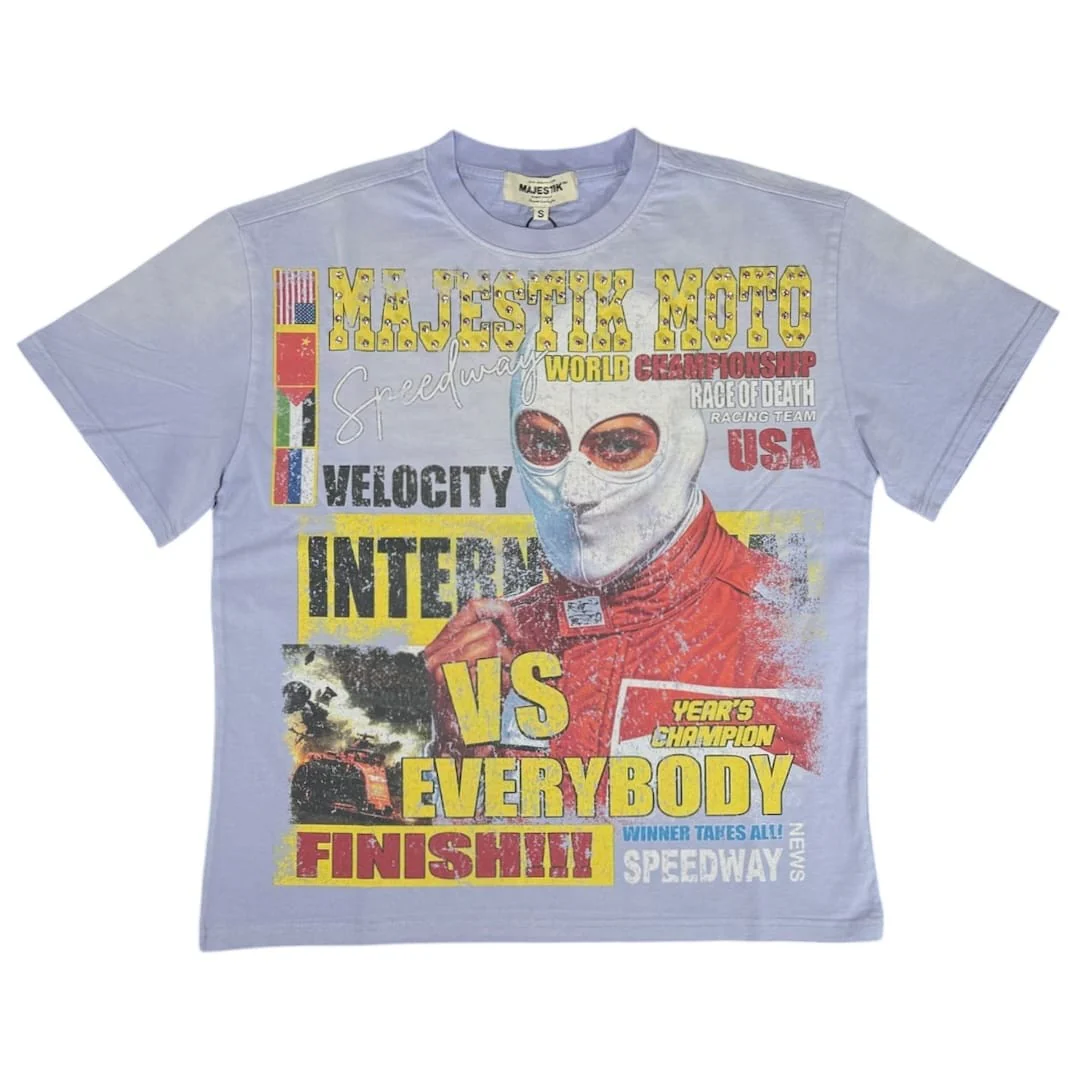 Majestik Speedway World Champion Race Of Death Tee (Purple) TE2612