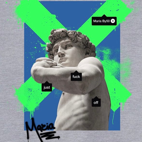 Maria David Tee (Grey) - Image 3