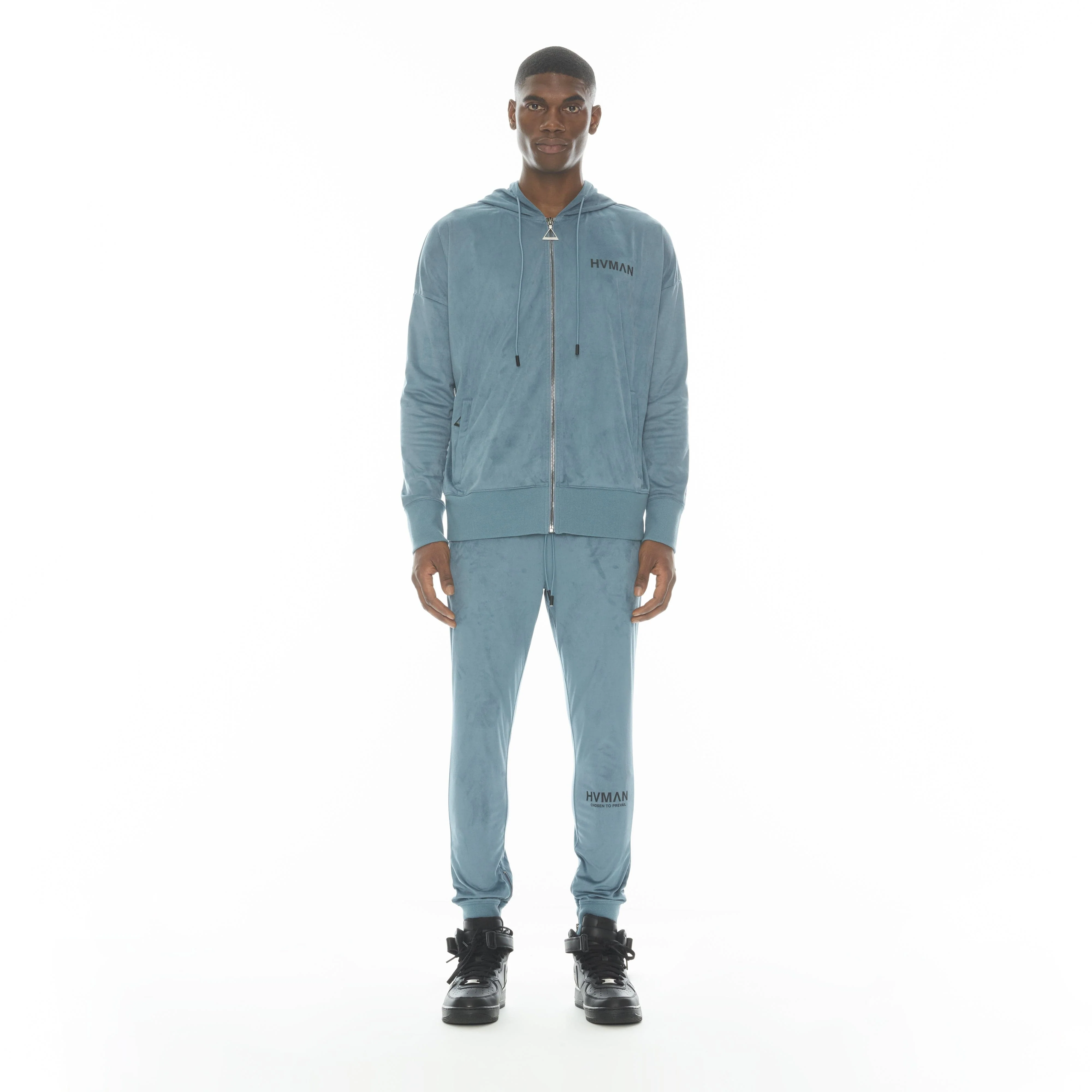 MICROFIBER HOODIE IN DUSK BLUE - Image 2