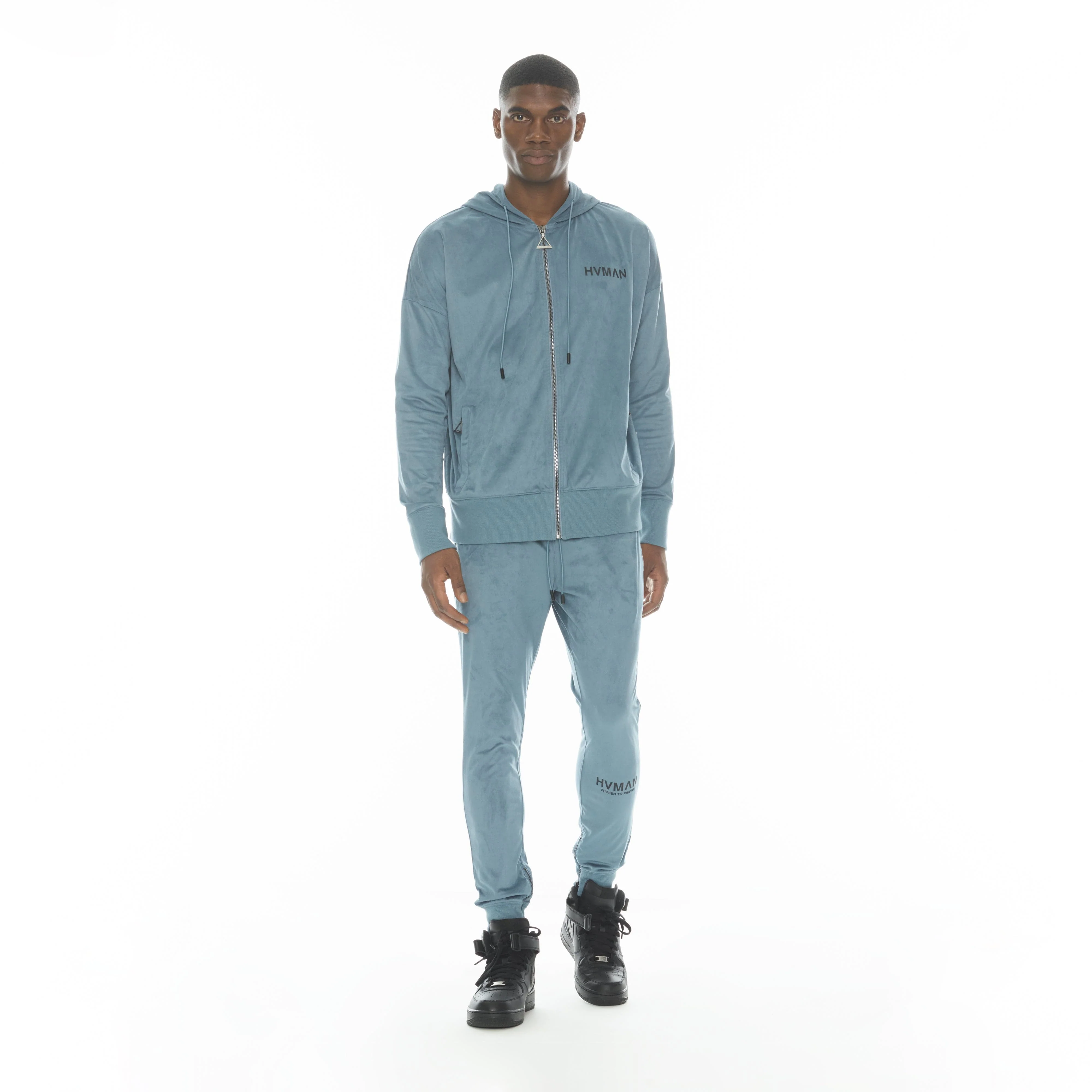 MICROFIBER HOODIE IN DUSK BLUE - Image 3