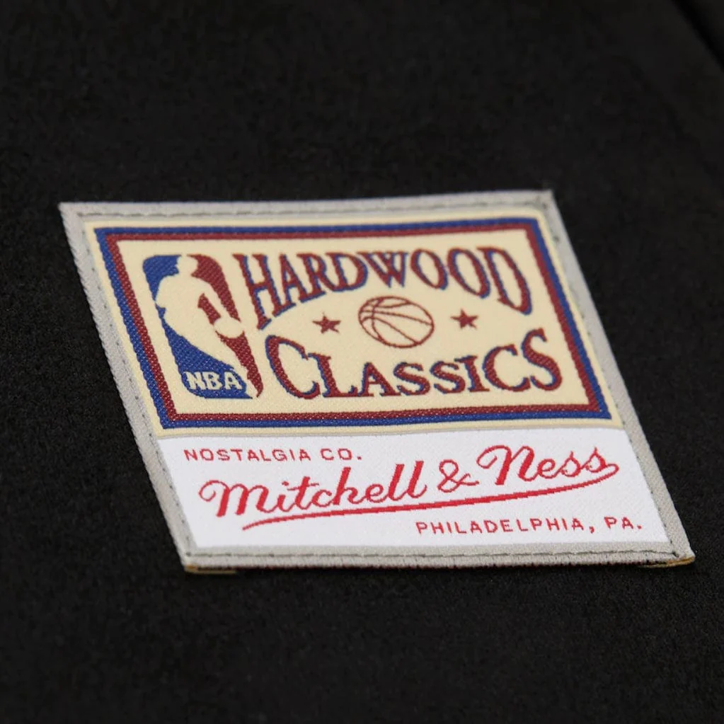 Mitchell & Ness Chicago Bulls Oversweep Varsity Full-Snap Jacket (Black) - Image 5