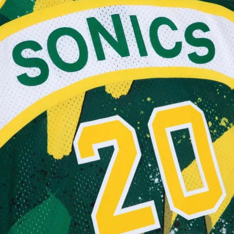 Mitchell & Ness Hyper Hoops Swingman Seattle Supersonics Jersey (Green) - Image 2