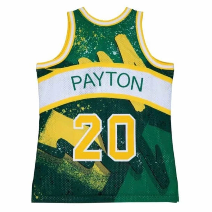 Mitchell & Ness Hyper Hoops Swingman Seattle Supersonics Jersey (Green) - Image 4