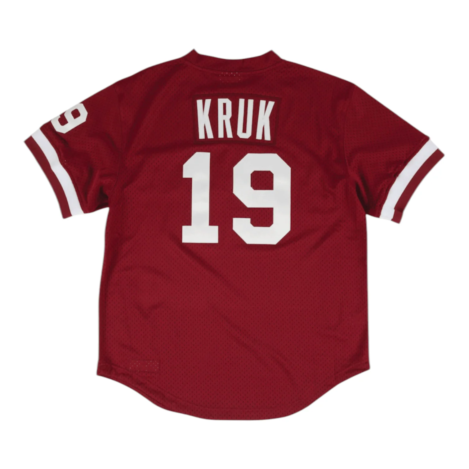 Mitchell & Ness John Kruk MLB Phillies 1991 Jersey (Burgundy) - Image 2