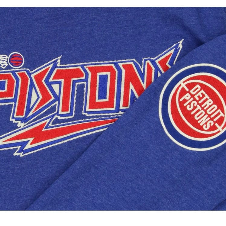 Kids Mitchell & Ness Detroit Pistons Hoodie (Blue) 9N2B7BMAN - Image 2