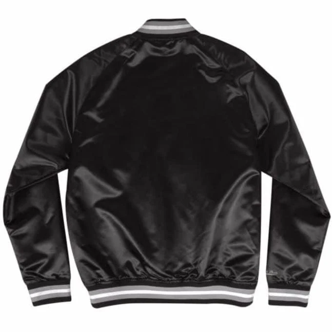 Mitchell & Ness Mlb Chicago White Sox Lightweight Satin Jacket (Black) - Image 2