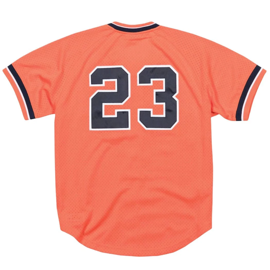 Mitchell & Ness MLB Detroit Tigers Authentic Bp Jersey (Orange) - Image 2