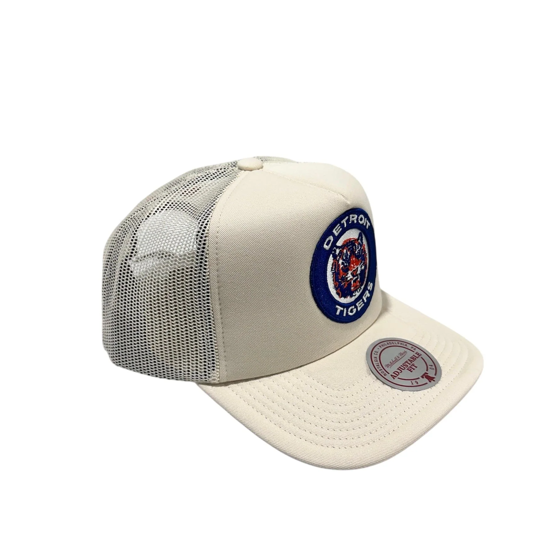 Mitchell & Ness MLB Detroit Tigers Evergreen Trucker Snapback (Off White) - Image 2