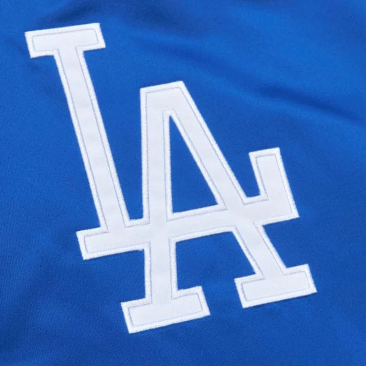 Mitchell & Ness MLB Los Angeles Dodgers Heavyweight Satin Jacket (Royal) - Image 4