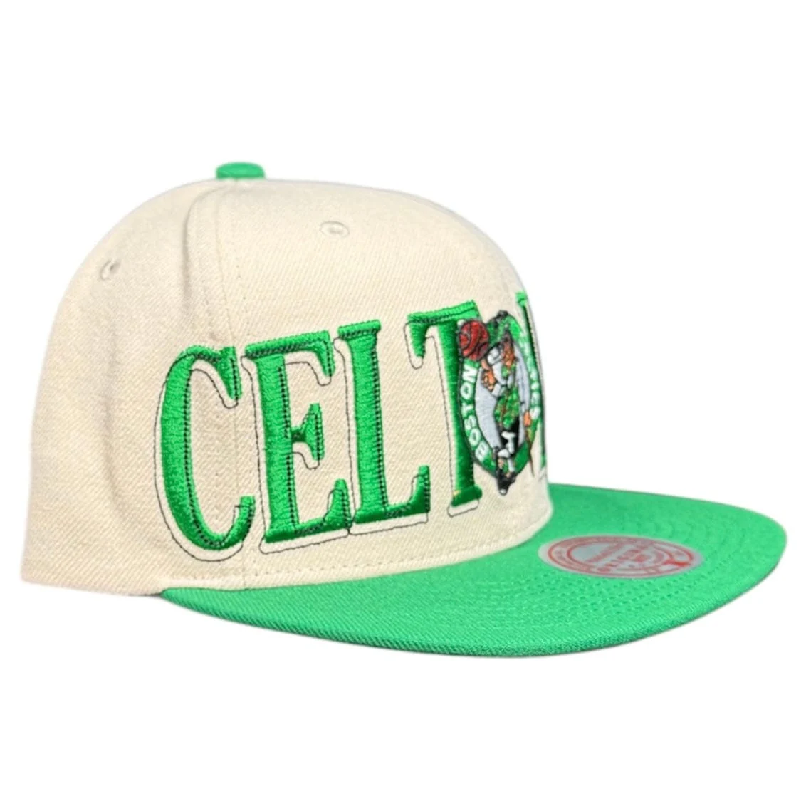Mitchell & Ness Nba Boston Celtics Across The Board Snapback (Cream) - Image 2